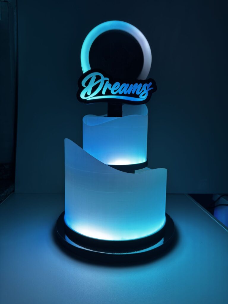Tarta DREAMS en azul